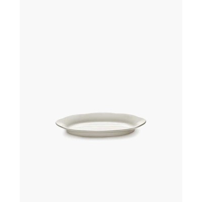 Assiette ovale creuse S Silhouette - blanche