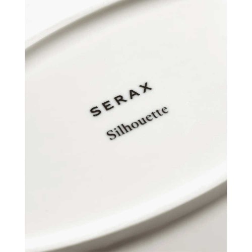 S Silhouette oval soup plate - white