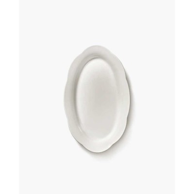 Assiette ovale creuse M Silhouette - blanche 2
