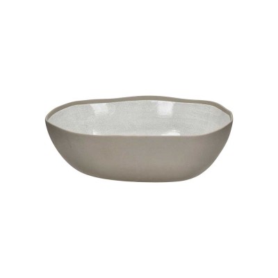 Bol de service Primeval L 36,3 x W 33 x H 10 cm gris clair Pomax
