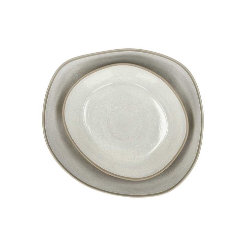 Ciotola da portata Primeval L 36,3 x L 33 x H 10 cm grigio chiaro