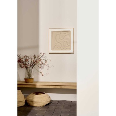Decoración mural LA MARÉE BASSE - L 60 x A 3,5 x A 60 cm - beige Pomax