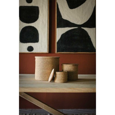 Set x 3 manden met deksels Dune - DIA 14/21/30,5 x H 12,5/19/26,5 cm - naturel 2