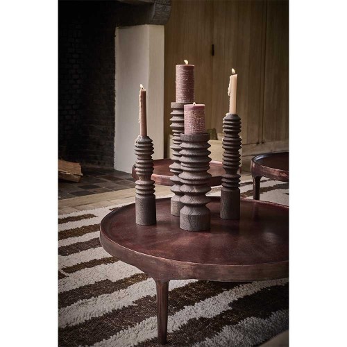 Rotello candleholder DIA 11 x H 41 cm - brown