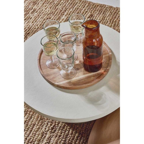 Table d'appoint Piastro DIA 50 x H 40 cm Gris/beige