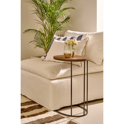 Table d'appoint Paso Métal & Bois d'Acacia Pomax