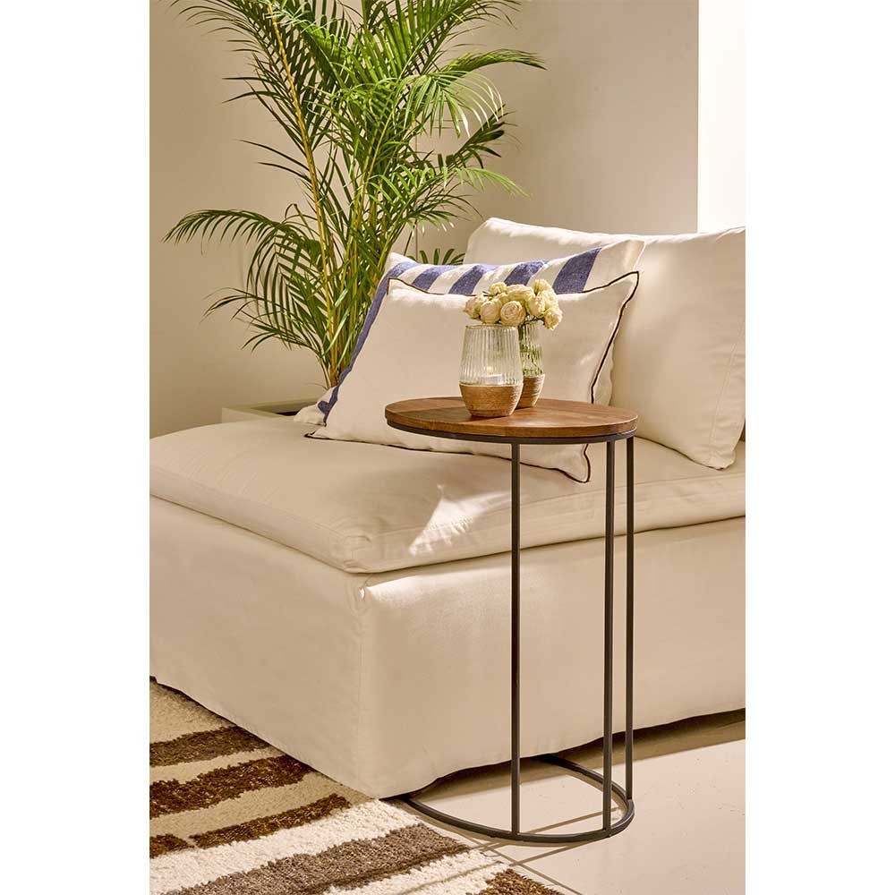 Table d'appoint Paso Métal & Bois d'Acacia