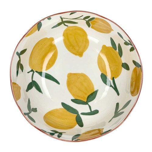 Saladier porcelaine Mykonos DIA 24×H11,5 citron ( DISPO 31 MAI )