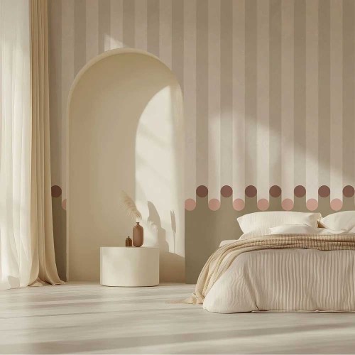 Carta da parati DOTT 96cm x 270cm - beige ( DA COMPLETARE PA)