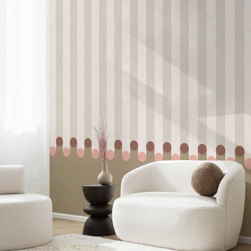 Carta da parati DOTT 96cm x 270cm - beige ( DA COMPLETARE PA)