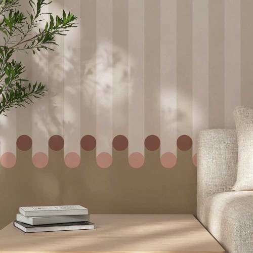 Carta da parati DOTT 96cm x 270cm - beige ( DA COMPLETARE PA)