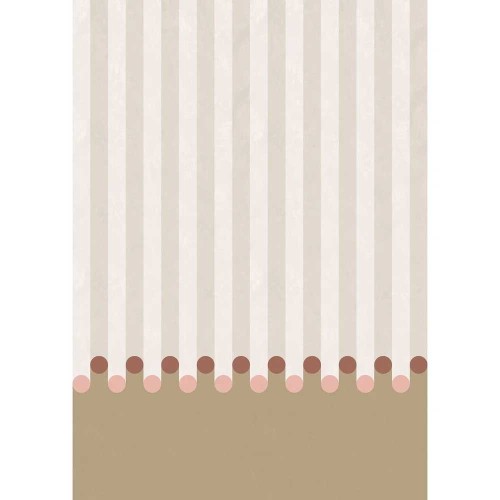 Carta da parati DOTT 96cm x 270cm - beige ( DA COMPLETARE PA)