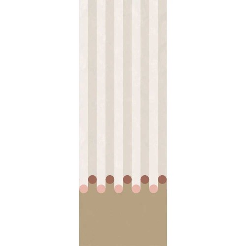 DOTT behang 96cm x 270cm - beige ( TE BEËINDIGEN PA)
