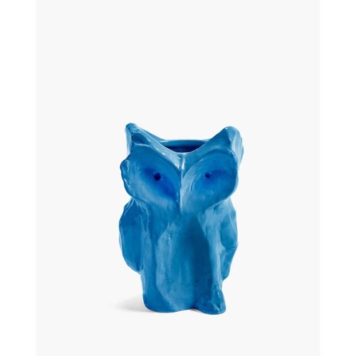 Vaso gufo After Midnight L - blu