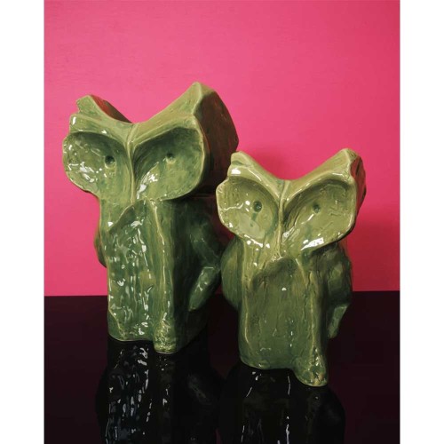 Vase hibou After Midnight L - vert