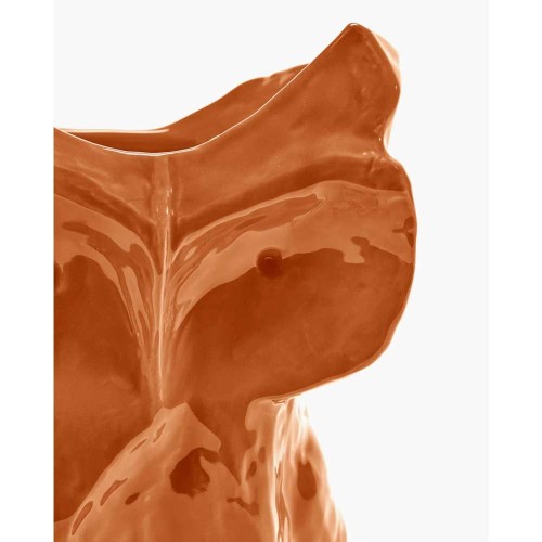 After Midnight L owl vase - orange