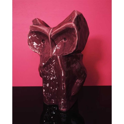 Vase hibou After Midnight L - aubergine