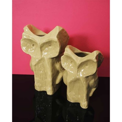 Vaso gufo After Midnight S - giallo 2