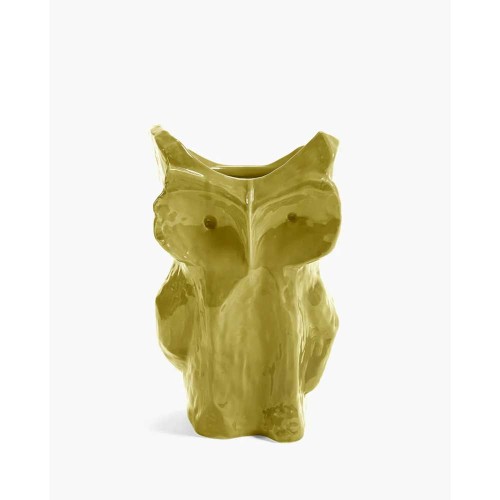 Vase Eule After Midnight L - gelb