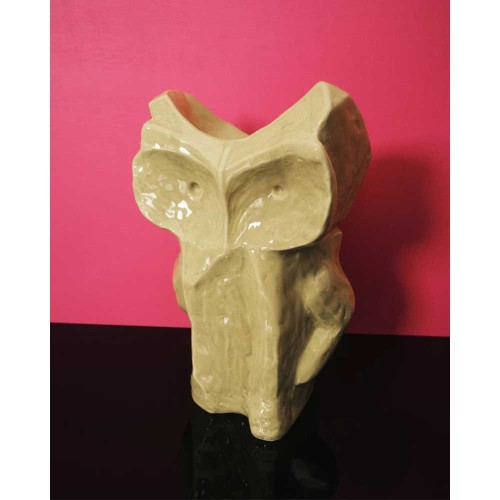 After Midnight L owl vase - yellow