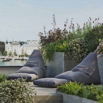 Sunbrella lounge set - grey Trimm Copenhagen