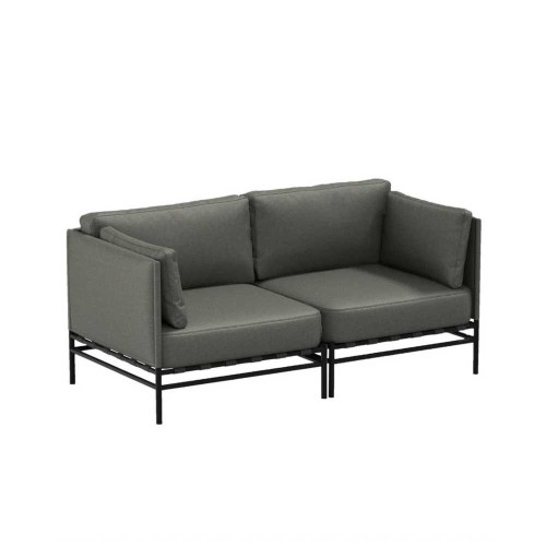 2-seater sofa ANDY - grey