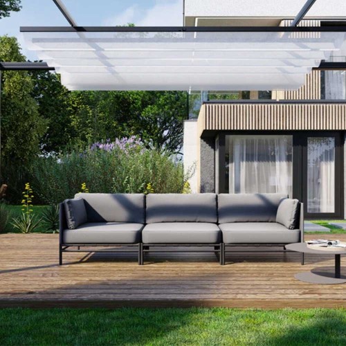 3-Sitzer-Sofa ANDY - grau