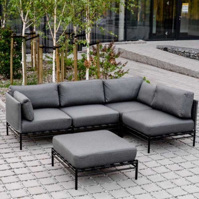 Module chaise longue ANDY-grijs 2