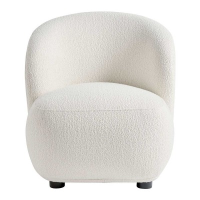 Iconique Fauteuil LISETTE en bouclette - Crème - Petit modèle Blanc d Ivoire