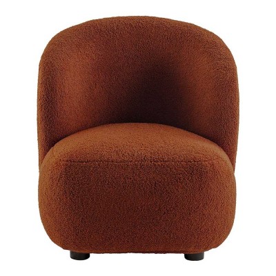 LISETTE ribfluwelen fauteuil - Baksteenrood - Klein model