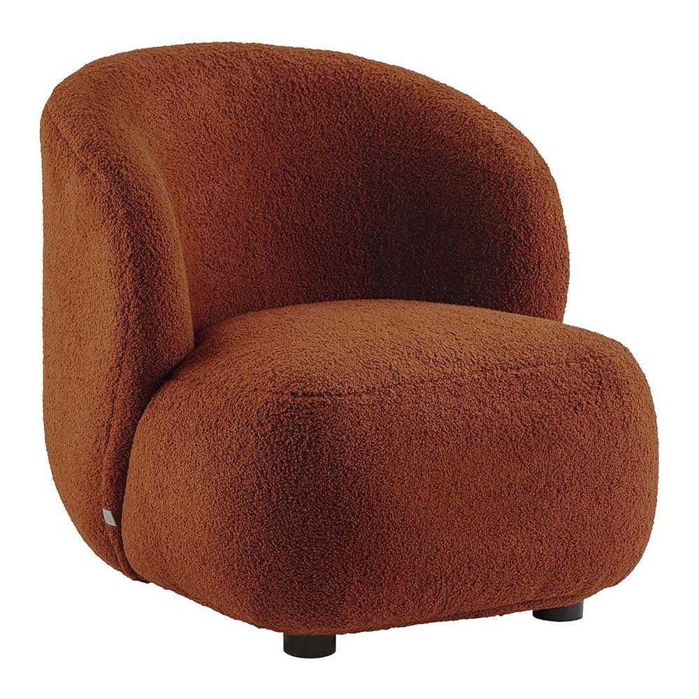 Sillón de pana LISETTE - Rojo ladrillo - Modelo pequeño