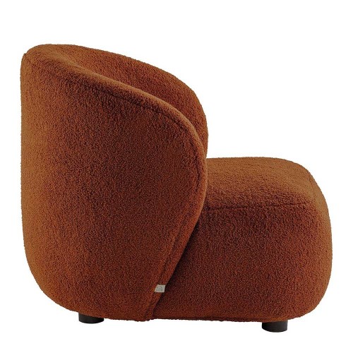 Fauteuil LISETTE en bouclette - Terracotta - Petit modèle