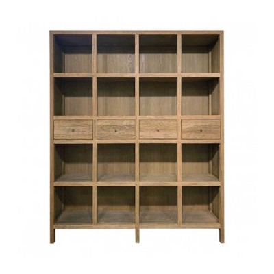 Libreria MARCELLE in rovere chiaro Blanc d Ivoire