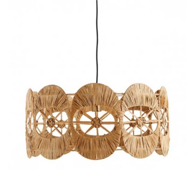 Suspension BAILA en raphia Blanc d Ivoire