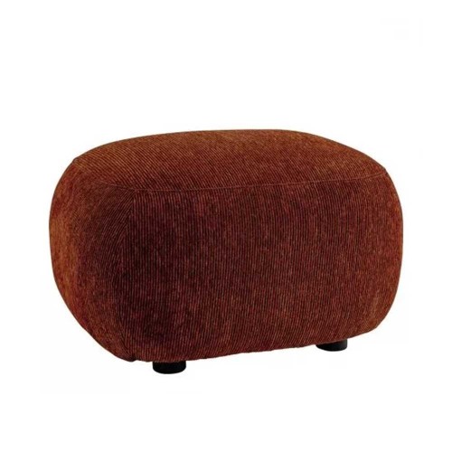 LISETTE pouffe corduroy - Brick red
