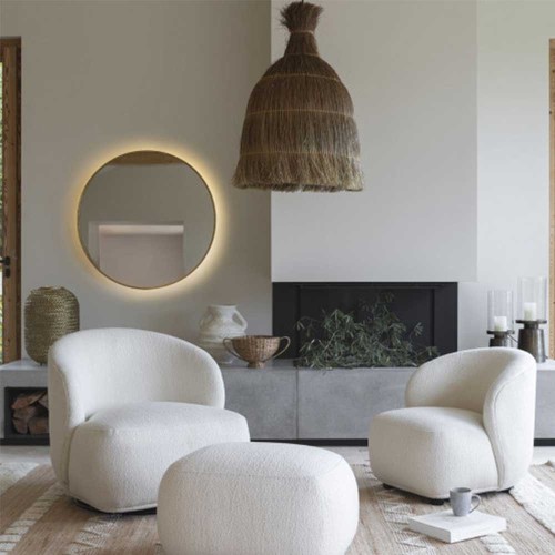 Specchio illuminato rotondo VICTORIA - ø 90 cm