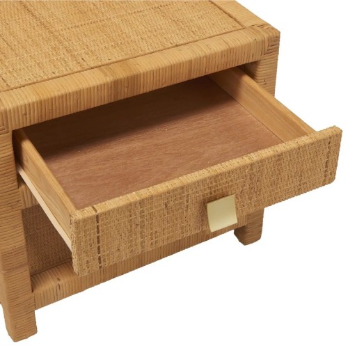 SAIGON rattan and cane bedside table