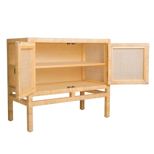 SAIGON 2-deurs dressoir van rotan en riet