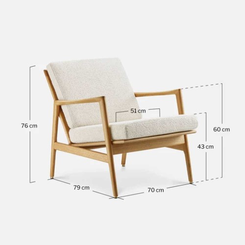 Sillón Stefan - boucle Vert bouteille