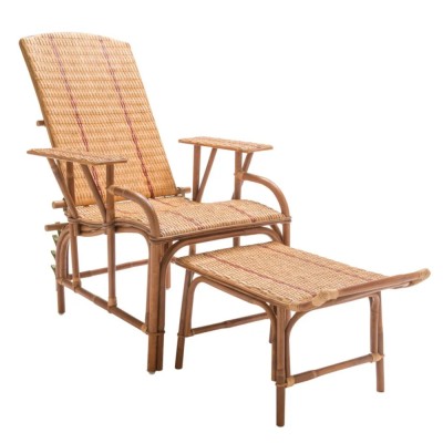 BAGATELLE geweven rotan chaise longue Kok Maison