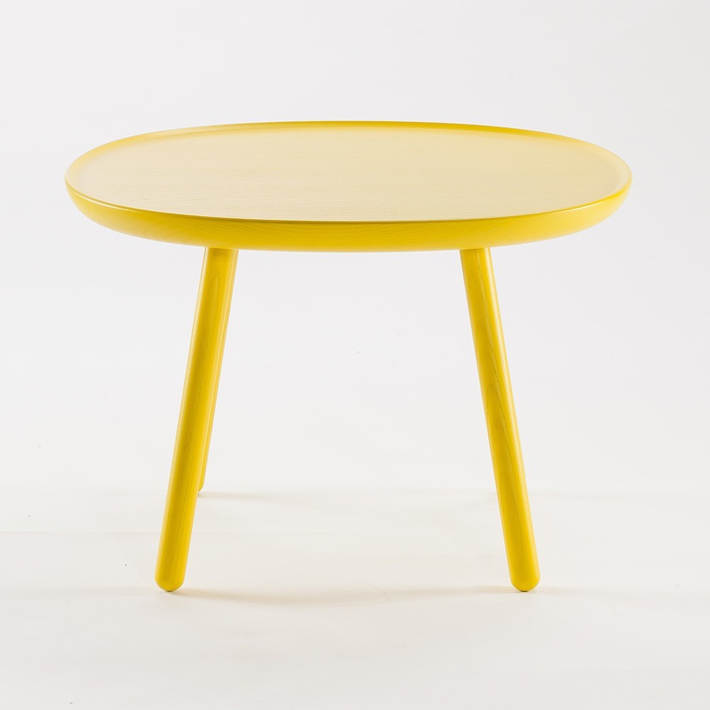 Naive side table L yellow Emko