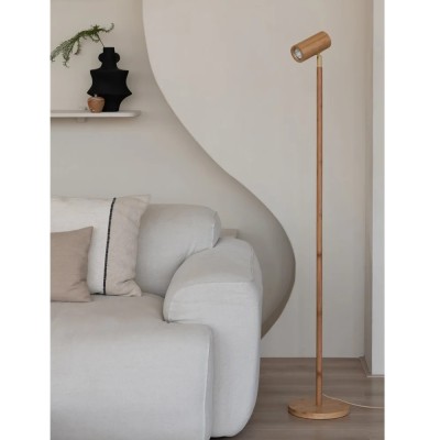 Lampadaire bamboo Java, LED3W GU10, natural 2