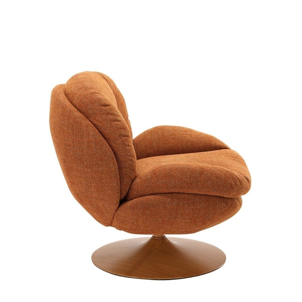 Sessel Memento Brandorange, Fuß Schwarz
