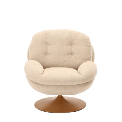 Verbrand oranje Memento fauteuil, zwarte poot 2