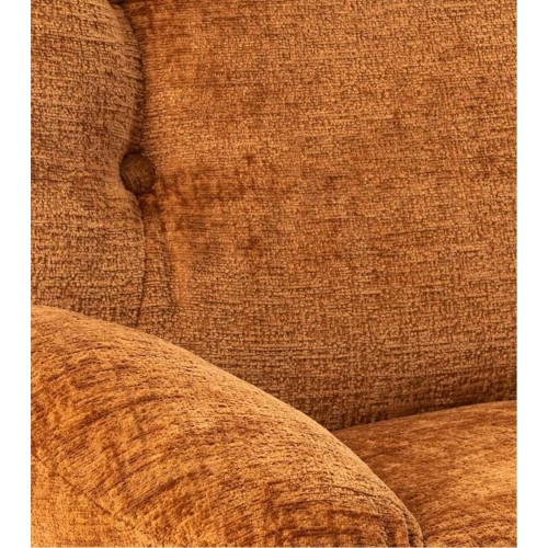 Sillón Memento naranja quemado, pata negra