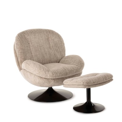 Repose Pied Memento Chiné Beige 2