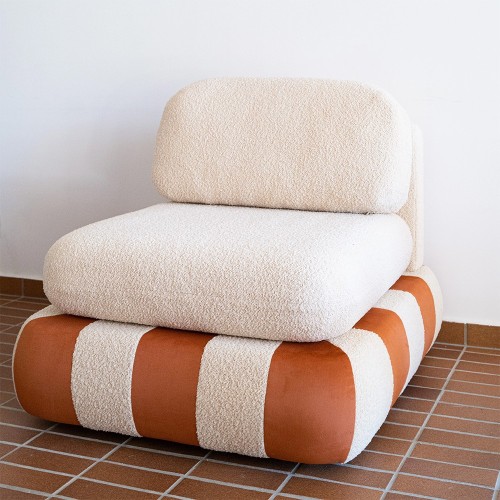 Circus Fluwelen Fauteuil Camel/Tabac