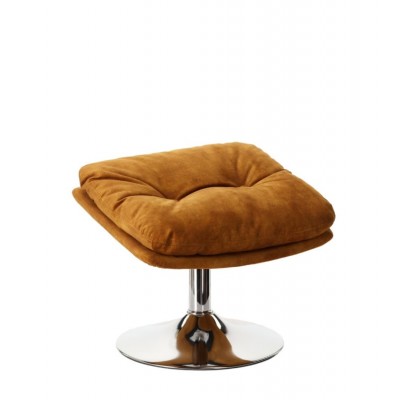 Verbrand oranje Memento fauteuil, zwarte poot Athezza
