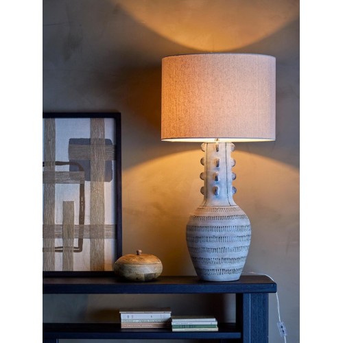 Lampadaire Gadiela, Bleu, Grès