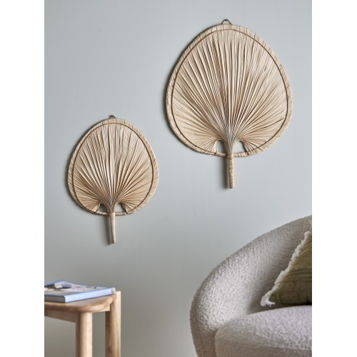 Oumou – Décoration murale en feuilles de palmier, Nature